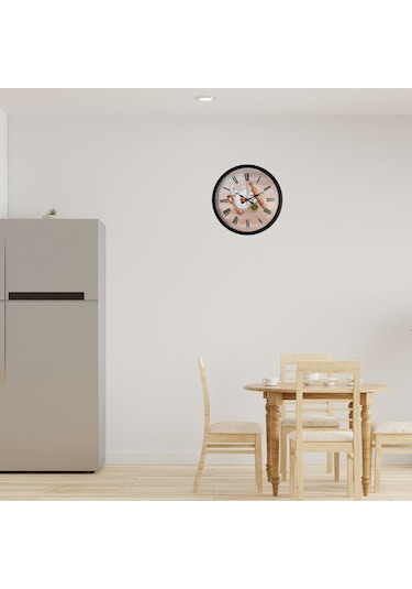 Büro Ev Ofis Hediyesi İçin 36cm Siyah Chef Kitchen Stil Duvar Saati Diğer