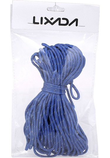 Xiyyadms 20m Yansıtıcı Kamp İpi, Parlak Ve Dayanıklı Çadır Bağı, Çeşitli Renk Seçenekleri Mavi
