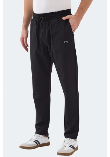 Slazenger Manus Erkek Cepli Siyah Eşofman Altı Siyah