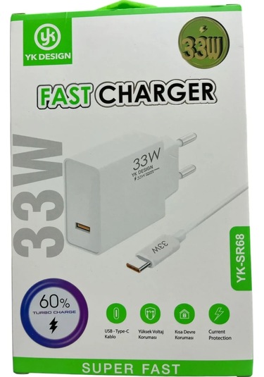 Usb Type-c 33w Şarj Aleti Yk-sr68 5365