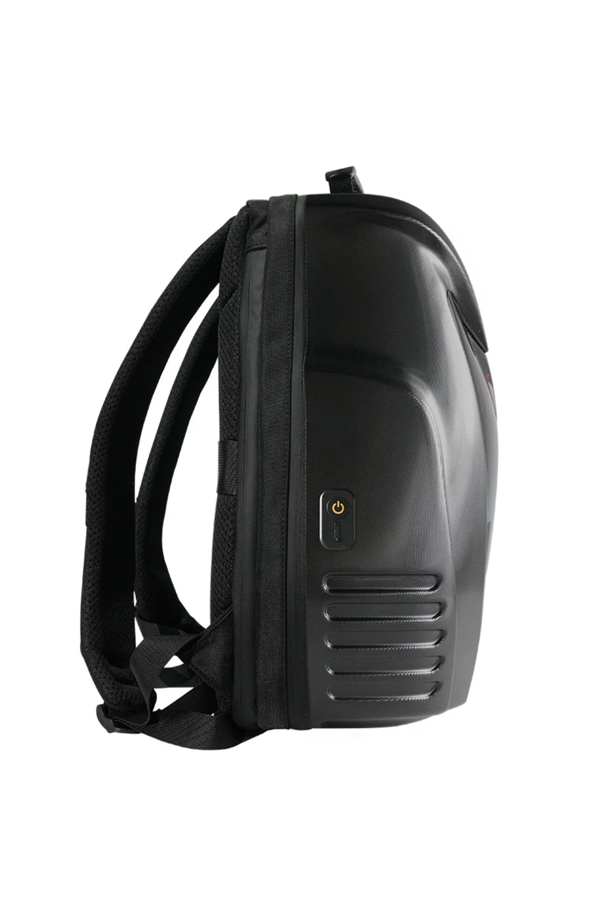 Led Baykuş Gözlü Akıllı Sırt Çantası Sert Kasa, Usb Şarj Girişli Siyah