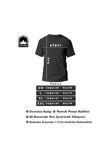 Unisex Baskılı Kısa Kol T-shirt Kırmızı