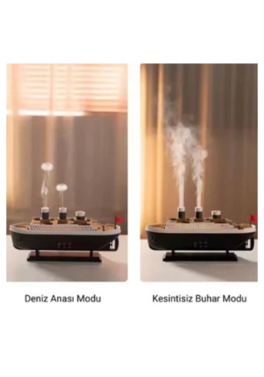 Vtn-02 Titanic Gemi Hava Nemlendirici Işık Fonksiyonlu Kumandalı