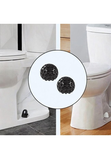 Suntek 2 Adet Seramik Klozet Cıvata Kapakları Kullanışlı Siyah