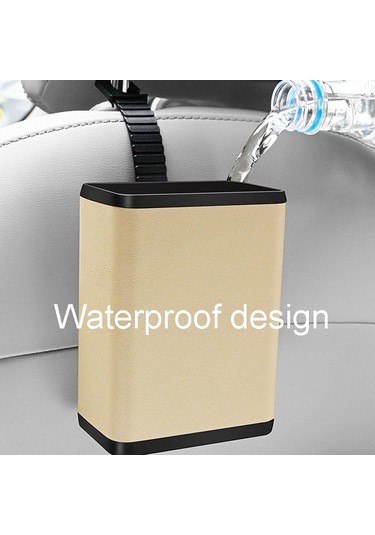 Çok Fonksiyonlu Araba Çöp Kovası Araba Koltuğu Arka Kapı Asılı Saklama Kutusu Gri