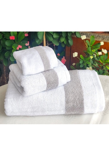 3.lü Lüks Banyo Set Hediyelik, Çeyizlik, Özel Üretim Çift Yön-renk Banyo, Baş, El Havlu Set Çok Renkli