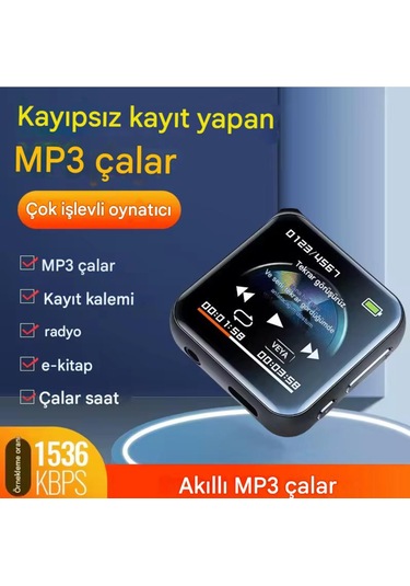 M30 32 Gb 5'i 1 Arada Hd Ses Kayıt Cihazı, Mp3 Çalar, Fm Radyo Ve E-kitap Okuyucu