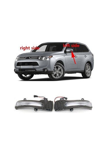 Reedark Mitsubishi Outlander 2013-2019 Sol Led Yan Ayna Işığı - Abs Malzeme, Kolay Montaj Çok Renkli 4