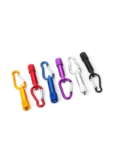 Dancemonkey Mini Anahtarlık Led El Feneri - Ultra Kompakt Parlak Kuyruk Anahtarı, Ev Kamp İçin Çok Renkli Çok Renkli