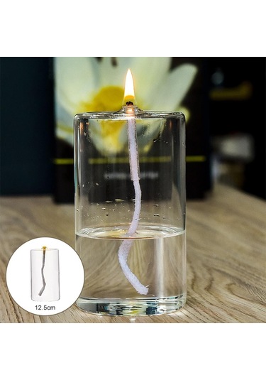 Suntek Magideal Şeffaf Cam Yağ Mum Lambası Dekorasyon Için Sıvı L