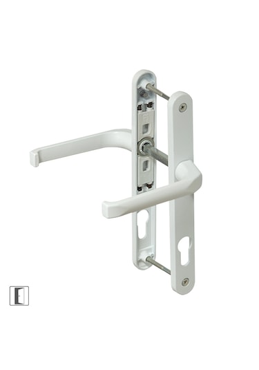 Pimapen Pvc Alüminyum Çift Taraflı Metal Kapı Kolu Oda Beyaz