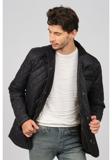 Daynax Erkek Içi Kürklü Kapitone Kaban 4926000 Siyah-Siyah