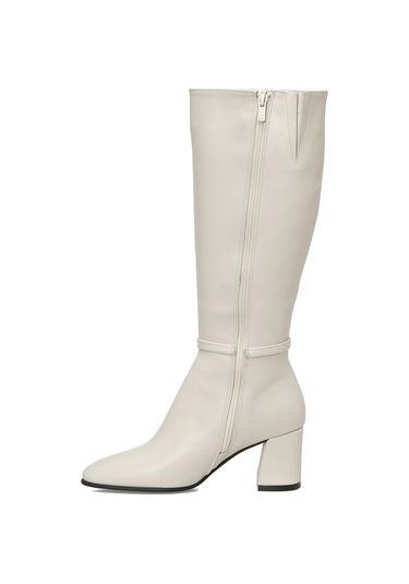 Butigo 25k-7049 5pr Bej Kadın Topuklu Çizme 000000000102054698 Bej