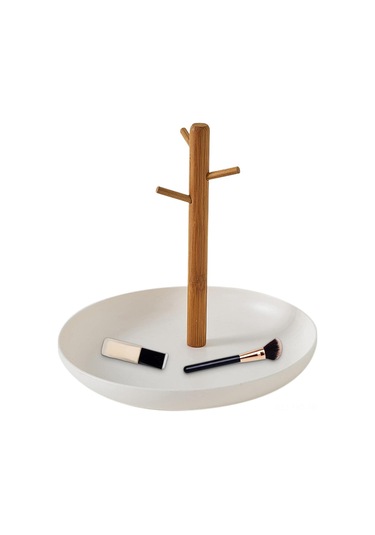 Hangfox Bambu Anahtar Ve Aksesuar Saklama Tabağı - Giriş Duvarı/masa Ürünü, Organize Edici Fonksiyon, Sert Malzeme, Kare/daire Seçenekleri