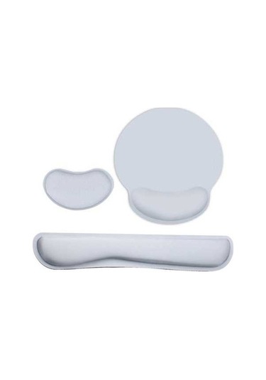 Pazly Ergonomik Hafızalı Köpük Klavye Ve Mouse Bilek Desteği, Gri
