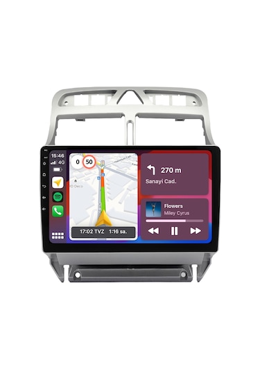 Peugeot 307 Android Multimedya Sistemi 2001-2008 Crv4424xp