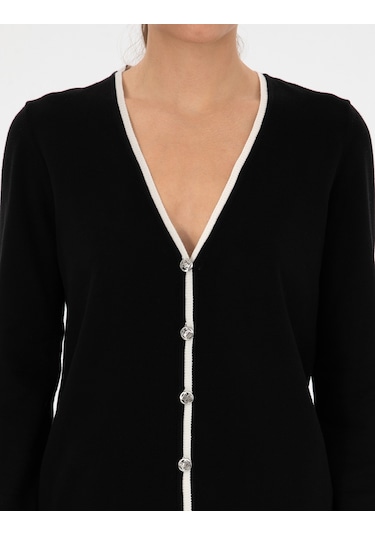 Pierre Cardin Kadın Siyah Hırka Triko 50310986-vr046 Siyah