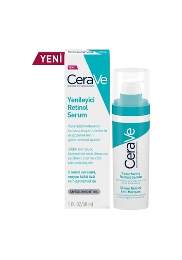 Cerave Yağlı ve Düzensiz Ciltler İçin Retinol Serum 30 ML + Yüz Bakım Jeli 40 ML
