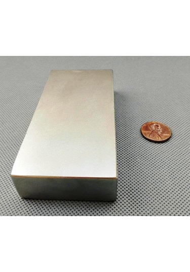 Çok Güçlü Neodyum Miknatis - Dev Boy - 100Mm X 50Mm X 20Mm