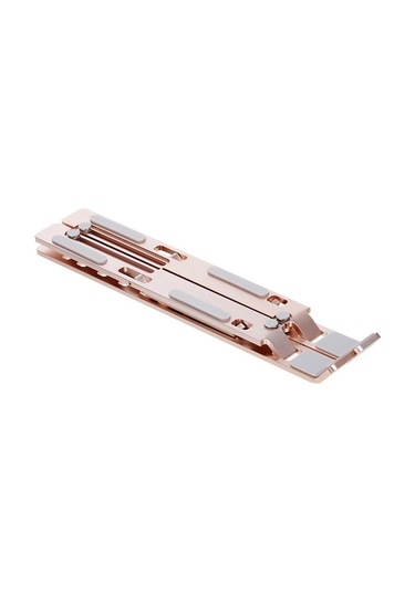 Fastbuy Alüminyum Gümüş Pembe Bilgisayar Tutucu, 6 Seviye Katlanabilir Soğutucu Yükseklik Ayarı