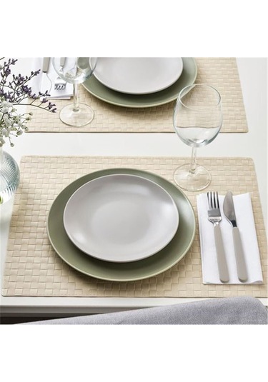 Fargklar 4 Adet Tatlı Tabağı Seti 20 Cm Açık Gri Renk Gri