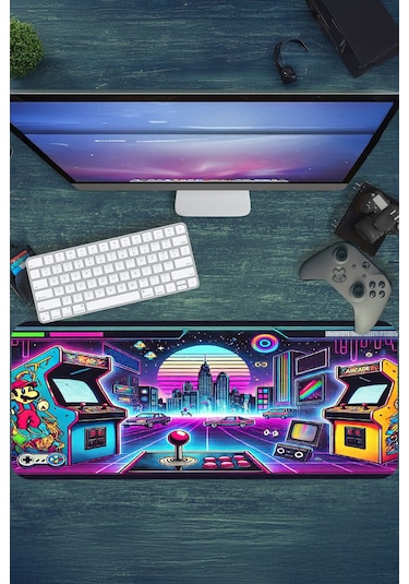 Gaming Oyuncu Xl Mouse Pad Kaydırmaz Dikişli 80 30 Cm Mousepad 15