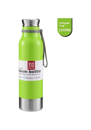 18 Paslanmaz Çelik Termos Bardak Yeşil