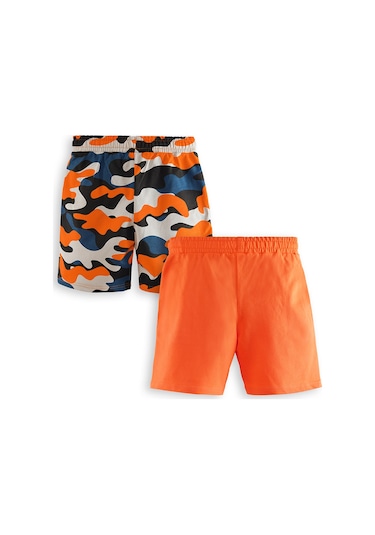 Denokids Erkek Çocuk Basic 2'li Şort Takım Renkli