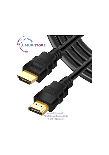 1 Metre Hdmi Kablo - V1.4b - Full Hd 3d 1080p 144hz - Görüntü, Ses Ve Internet Aktarım Premium Hdmi Kablosu