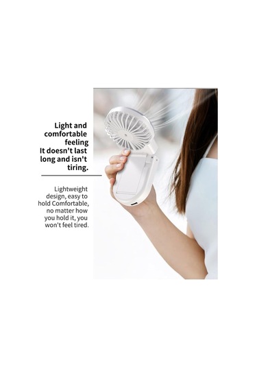Aktif Soğutma Teknolojisi İle Mini El Fan, Seyahat İçin Küçük Fan, Icecompress Face Fan