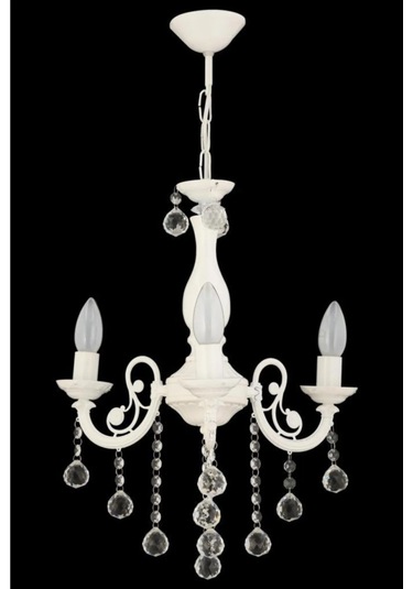 İstanbul Avize Döküm 3'lü Beyaz Avize