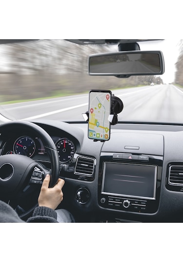 Autoware Triangle Telefon Tutucu - Siyah