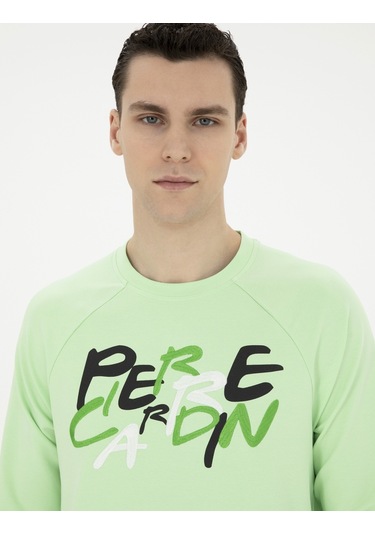 Pierre Cardin Erkek Fıstık Sweatshirt 50285538-vr087 Yeşil