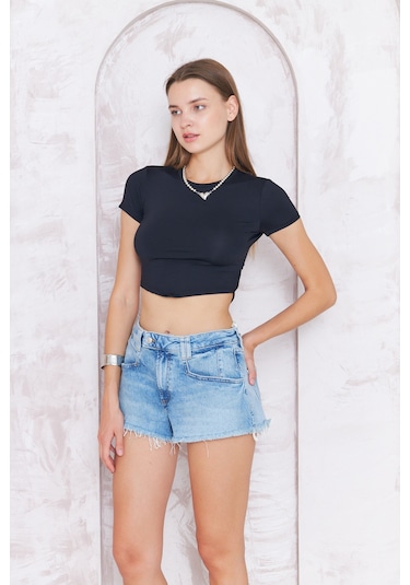 Kutaf Kadın Denim Şort 001
