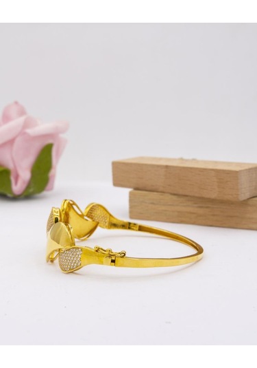 Latif Kuyumculuk 22 Ayar Altın Taşlı Tasarım Kadın Bileklik Lkbk1086