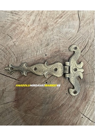 Anadoluhirdavat Antik Kuyruklu Menteşe Pirinç Ahşap Kutu Menteşesi 14Cm