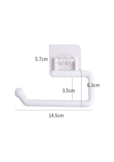 Kangvka Küçük Boy Mutfak Poşet Tutucu - Delme Yok Pp Malzeme - Kağıt Havlu, Streç Film, Bez Rahat Depolama