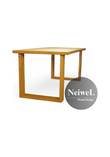 Neiwel Doer Doğal Ahşap Yemek Masası-80-240 Açık Ceviz