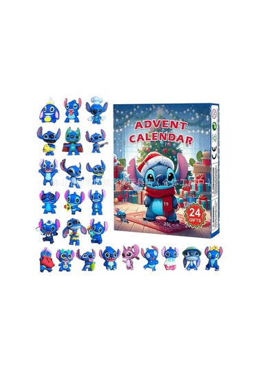 Stitch Lilo Ve Stitch 2025 Noel Advent Takvimi Kör Kutu 24 Cadılar Bayramı Geri Sayım Anime Kör Kutu G-0760