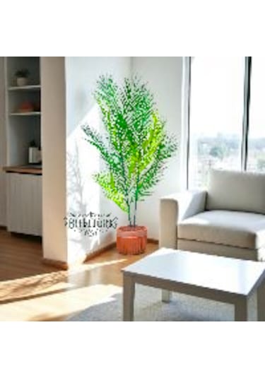 Bitkitürk-büyük Beton Saksıda Yapay Areka 120 Cm