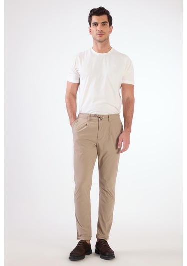 Dufy Pileli Jogger Pantolon Vizon