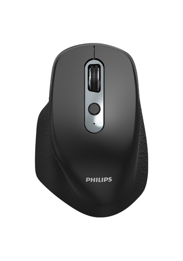 Philips Spk7818b Dual Mod 2.4g Ve Çift Bluetooth Kablosuz Ergonomik Sessiz Mouse 3200 Dpı Siyah Spk7818