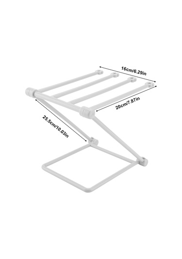 Kangvka Plastik Katlanabilir Havlu Ve Biberon Depolama Rafı - Gri, Sağlıklı, Dayanıklı, Oda Düzenini Sağlar Gri