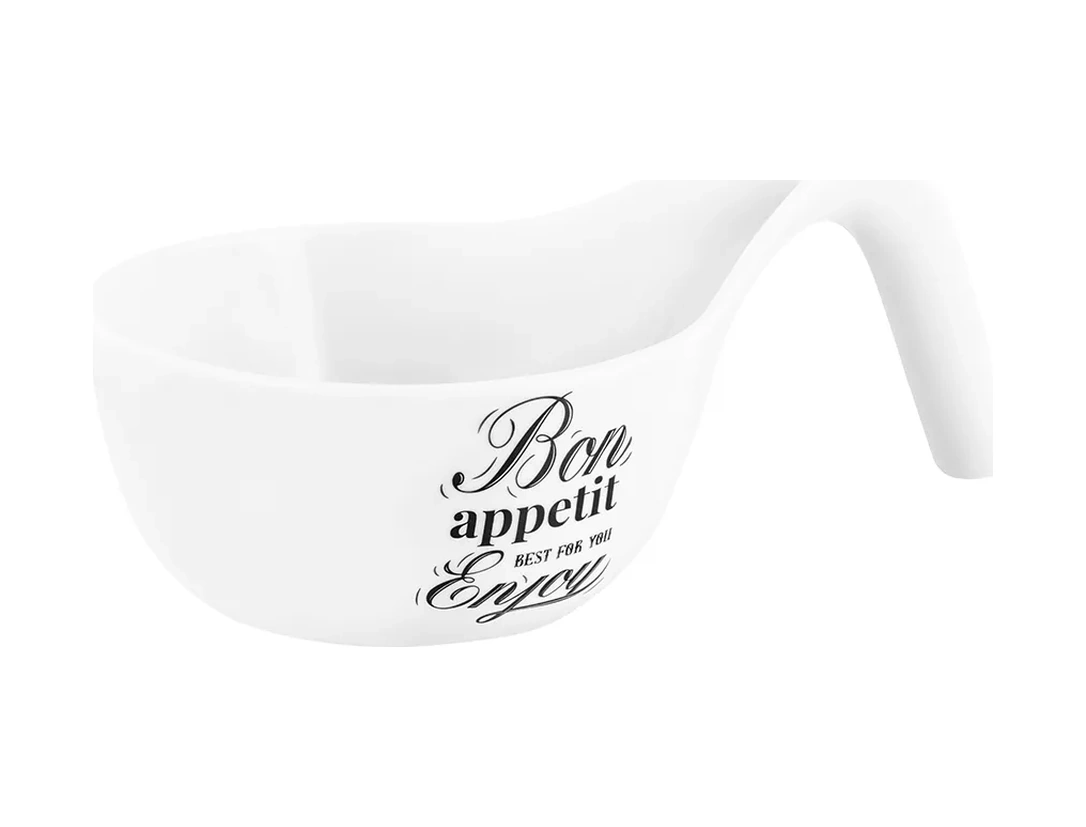 Elan Gallery Bon Appetit Salata Kabığı Çorba Kasesi, 600 Ml 313750813 Beyaz