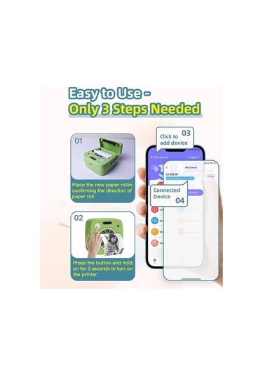 Pazly Mini Cep Yazıcı: Taşınabilir Termal Etiket Makinesi, Bt Kablosuz, Android/ios Uyumlu, Fatura/not Çıkartma, Scrapbook Gümüş Gümüş