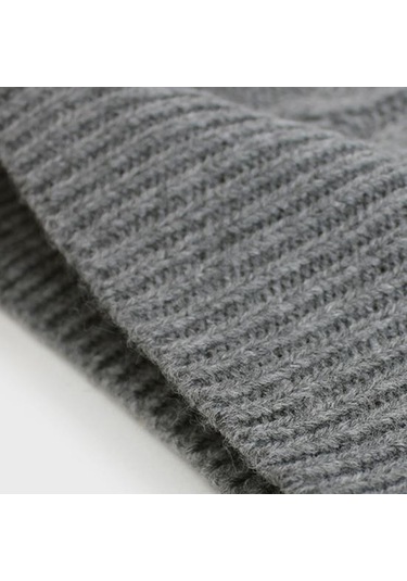 Saf Renk Kolsuz Kazak Yelek Sıcak Trendy Büküm Örme Kadın Yelek Günlük Giyim İçin Mavi