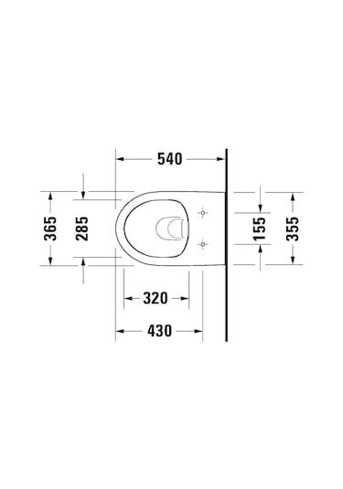 Duravit - Durastyle Kanalsız Asma Klozet Kapak Dahil - 25623900a1- Diğer