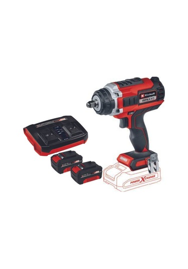 Einhell İmpaxxo 18/400 Akülü Somun Sıkma 2 x 4.0 Twincharger Set