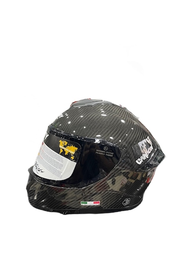 Sway Sw 861 Carbon Gloss Black Full Face Kask Siyah