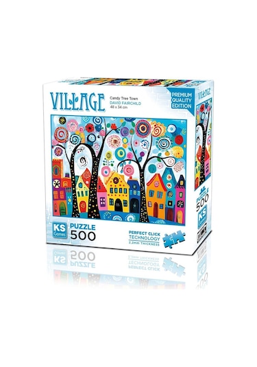 20085 Puzzle 500 Candy Tree Town